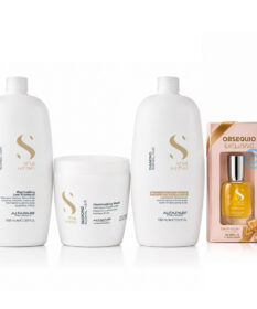 Kit Alfaparf Diamond Illuminating Profesional Con Shampoo 1000Ml Acondicionador 1000Ml Mascarilla 500Ml Aceite Cristalli Liquidi 15Ml Y Cepillo
