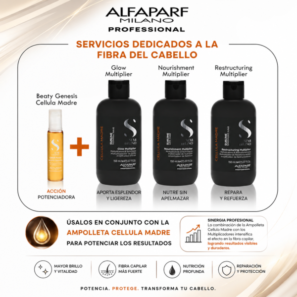 Multiplicador Alfaparf para fuerza y elasticidad del cabello