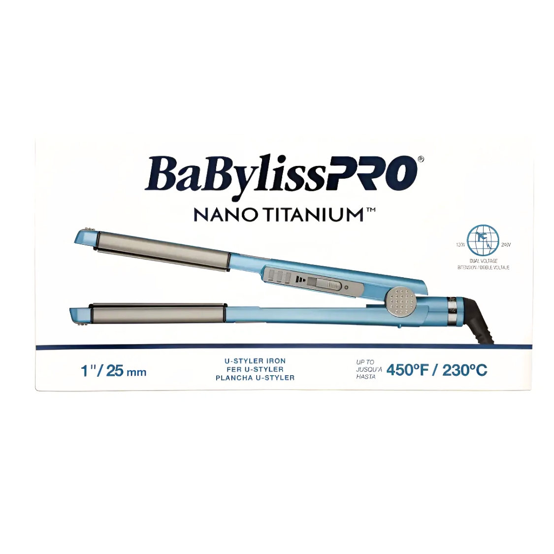 PLANCHA BABYLISSPRO NANO TITANIUM 230C 3 Plancha Babylisspro Nano Titanium 230°C Profesional Con Placas De Nano Titanium. Profesional