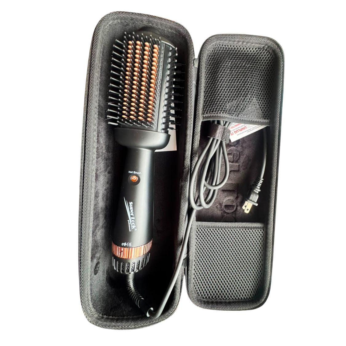 CEPILLO SECADOR INFRAROJO ESTUCHE CERAMICO SUPER LOOK 3 Sistema Iónico Del Cepillo Secador Infrarojo Estuche Cerámico Super Look.