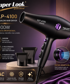 Cabello Brillante Después De Usar El Secador Cabello Profesional Super Look 4100.