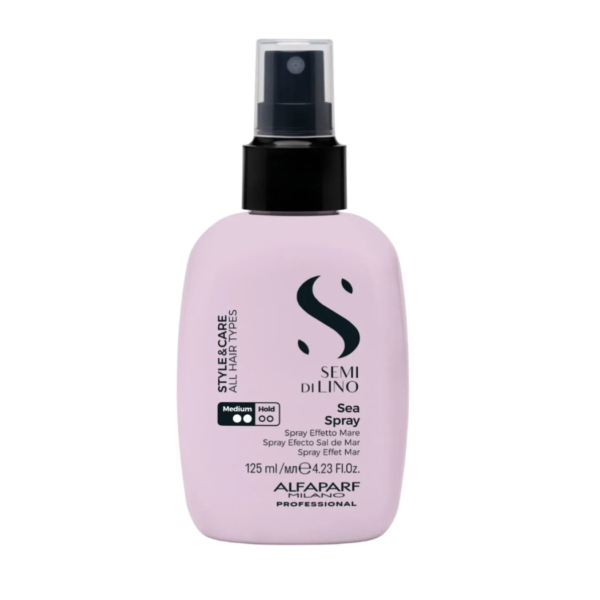 Sea Spray Sal de Mar Alfaparf spray texturizante profesional para crear ondas naturales con efecto playa y volumen.