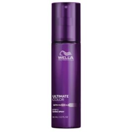 Shine Spray Wella Professionals Ultimate Color 95 Ml para cabello teñido con brillo profesional.