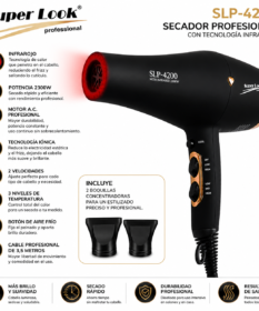Secador Super Look Profesional Infrarrojo 4200 Con Tecnología Infrarroja.
