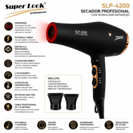 Secador Super Look Profesional Infrarrojo 4200 con tecnología infrarroja.