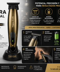 Patillera Profesional Super Look Slp 812 Peluqueria Utilizada En Barbería.