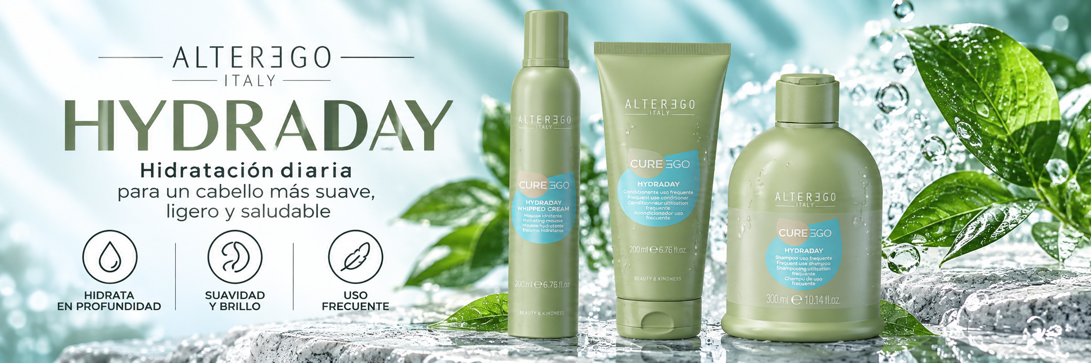 Hydraday Alter Ego Italy línea hidratante para el cabello