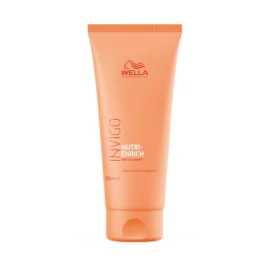 Acondicionador Wella Invigo Nutri-Enrich Hidratante 200ml Wella Professionals tubo naranja con baya de goji sobre fondo blanco