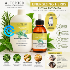 Rutina Energizing Herbs Alter Ego para cabello fino y frágil