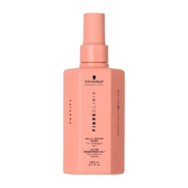 Spray Fibre Clinix Fortify Multi Reparador 200ml Schwarzkopf Professional envase con atomizador sobre fondo blanco