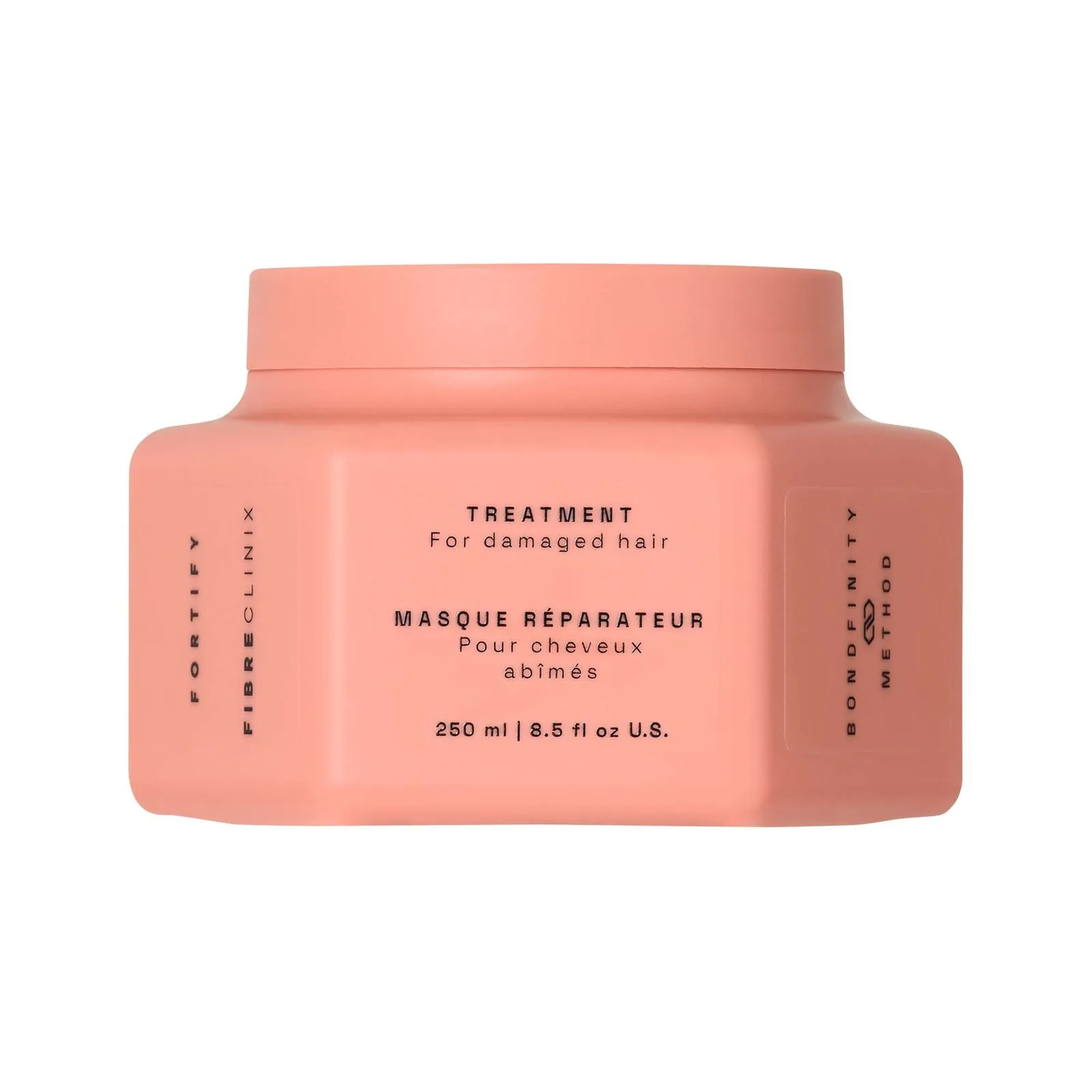 TRATAMIENTO FIBRE CLINIX FORTIFY REPARADOR 250ML 1 Tratamiento Fibre Clinix Fortify Reparador 250Ml Schwarzkopf Professional Mascarilla En Frasco Sobre Fondo Blanco