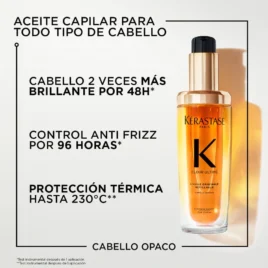 Características y beneficios de Aceite Elixir Ultime Originale Kérastase: aporta brillo y nutrición inmediata
