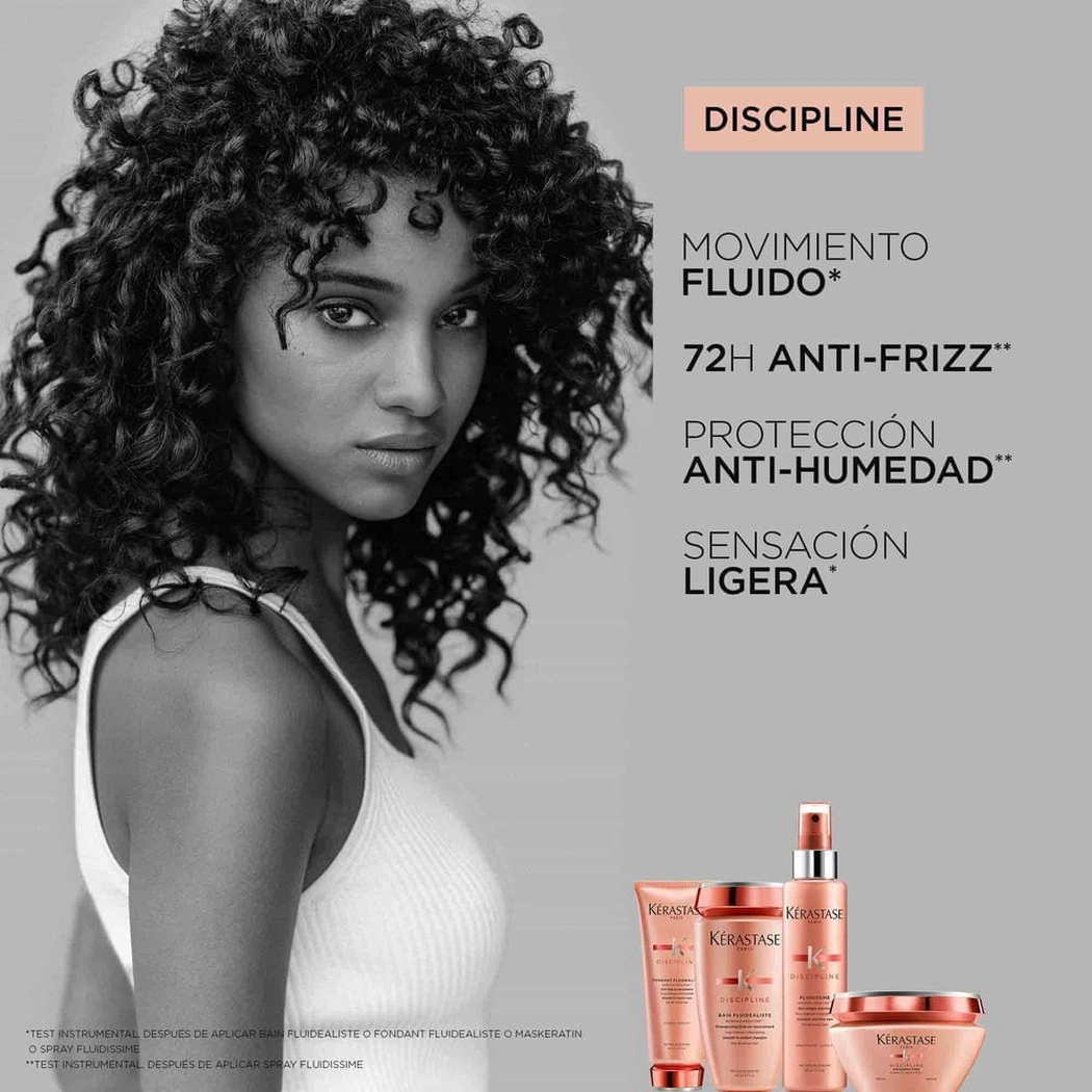 ACONDICIONADOR KÉRASTASE DISCIPLINE FLUIDÉALISTE ANTIFRIZZ 200 ML 4 Rutina Kérastase Discipline: Beneficios De Usar Acondicionador Fluidéaliste Con Su Línea