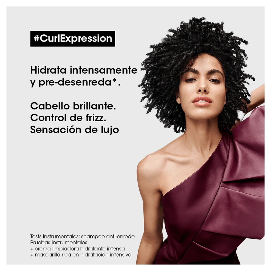 CREMA EN GEL L'ORÉAL PROFESSIONNEL CURL EXPRESSION DEFINIDORA DE RIZOS 250 ML 3 Beneficios De Crema En Gel Curl Expression L'Oréal Professionnel: Define E Hidrata Los Rizos