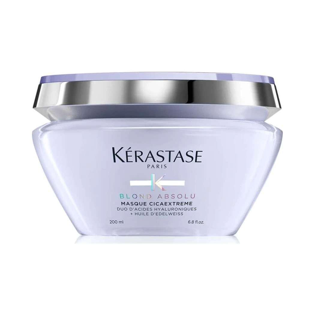 MASCARILLA KÉRASTASE BLOND ABSOLU CICAEXTREME REPARADORA 200 ML 1 Mascarilla Kérastase Blond Absolu Cicaextreme Reparadora 200 Ml, Envase Original