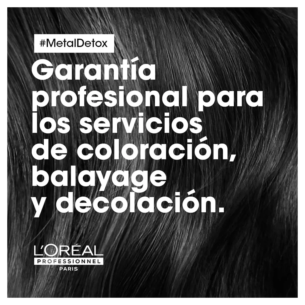 MASCARILLA L'ORÉAL PROFESSIONNEL METAL DETOX ANTIQUIEBRE 250 ML 5 Vista 5 De Mascarilla Metal Detox L'Oréal Professionnel Para Cabello Dañado, Tinturado O Decolorado