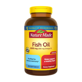 Omega 3 Nature Made aceite de pescado 1000 mg x 250 cápsulas