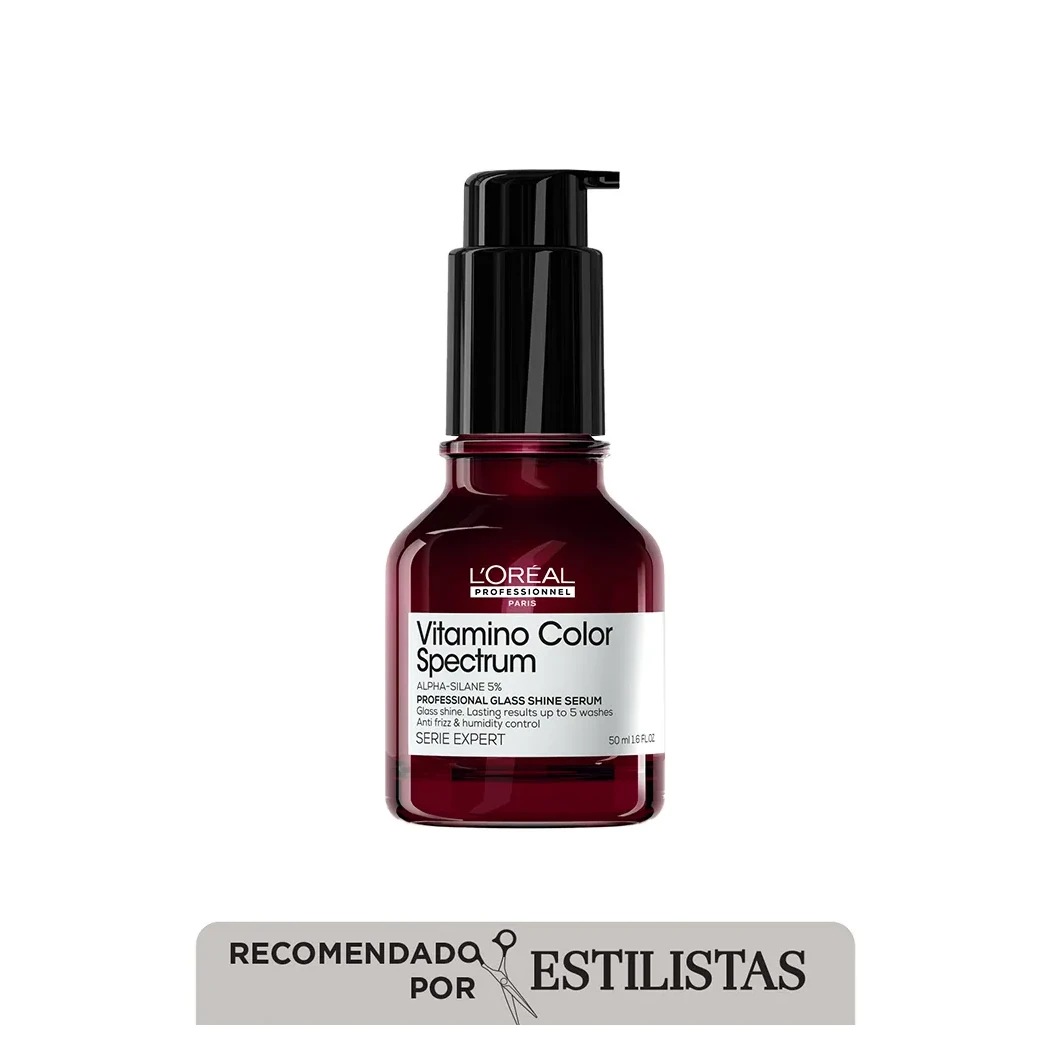 SÉRUM L'ORÉAL PROFESSIONNEL VITAMINO COLOR SPECTRUM GLASS SHINE 50 ML 2 Vista 2 De Sérum Glass Shine Vitamino Color Spectrum L'Oréal Professionnel Para Cabello Tinturado