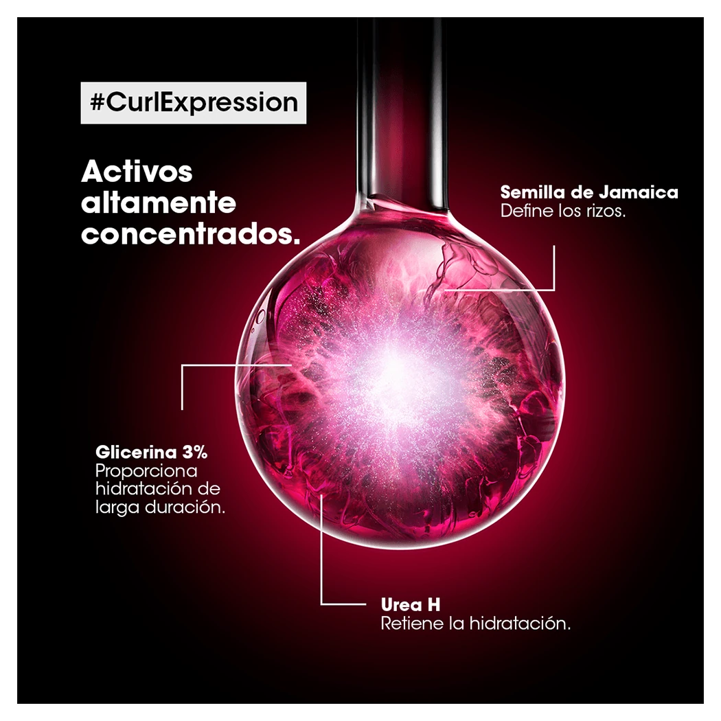 SHAMPOO L'ORÉAL PROFESSIONNEL CURL EXPRESSION HIDRATANTE PARA RIZOS 300 ML 4 Ingredientes Activos De Shampoo Curl Expression L'Oréal Professionnel