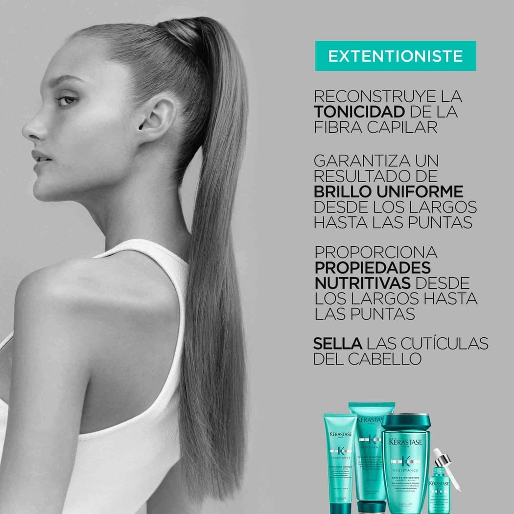 SHAMPOO KÉRASTASE RÉSISTANCE EXTENTIONISTE FORTALECEDOR 250 ML 4 Rutina Kérastase Résistance: Beneficios De Usar Shampoo Extentioniste Con Su Línea