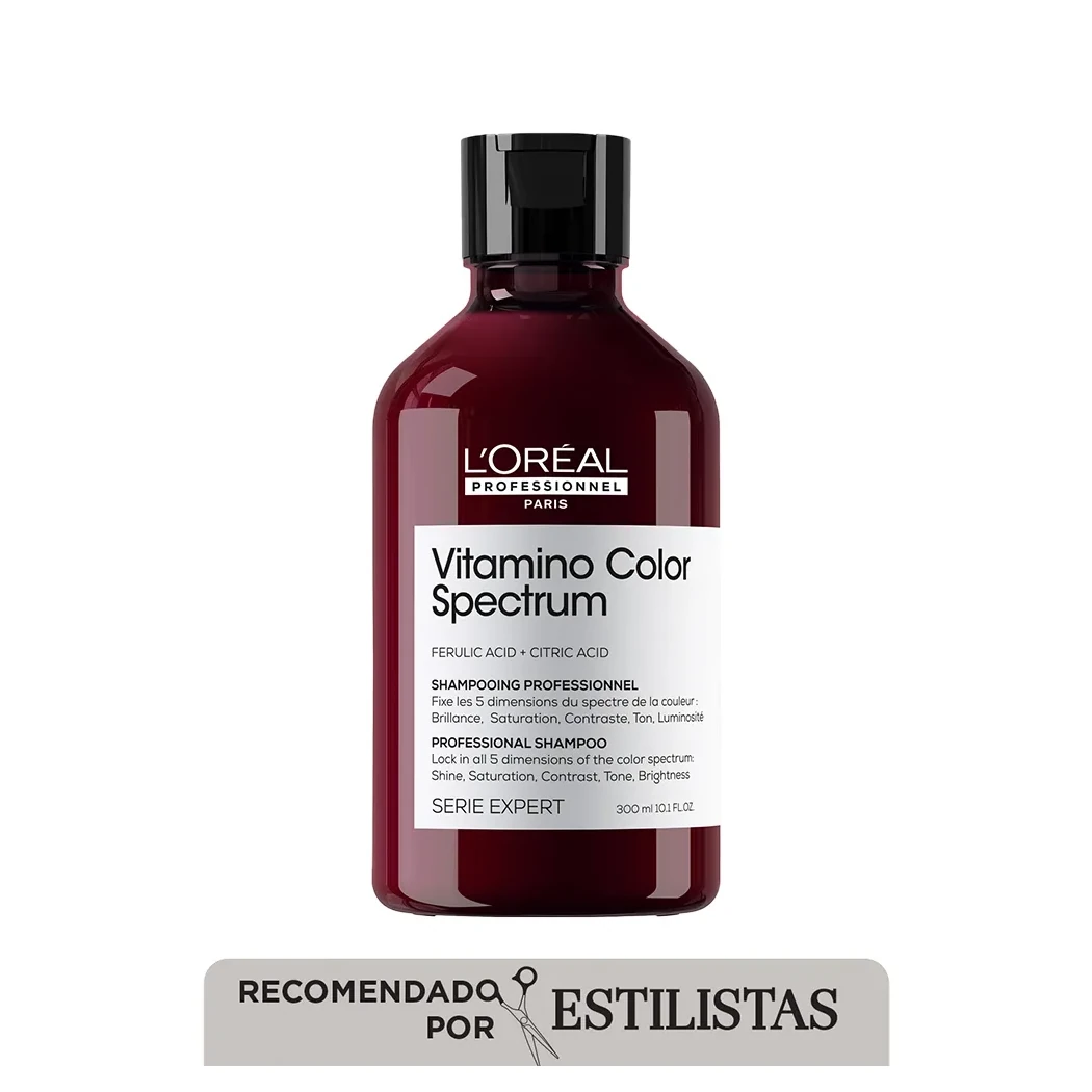 SHAMPOO L'ORÉAL PROFESSIONNEL VITAMINO COLOR SPECTRUM 300 ML 2 Vista 2 De Shampoo Vitamino Color Spectrum L'Oréal Professionnel Para Cabello Tinturado