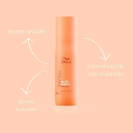 Beneficios del shampoo Wella Nutri-Enrich: nutre el cabello seco, aporta suavidad y vitalidad