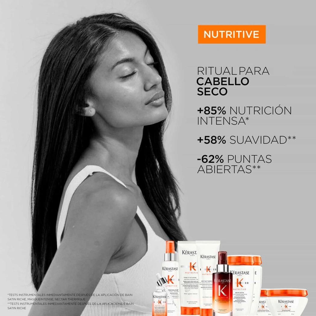 TERMOPROTECTOR KÉRASTASE NUTRITIVE NECTAR THERMIQUE ANTIFRIZZ 150 ML 4 Rutina Kérastase Nutritive: Beneficios De Usar Termoprotector Nectar Thermique Con Su Línea